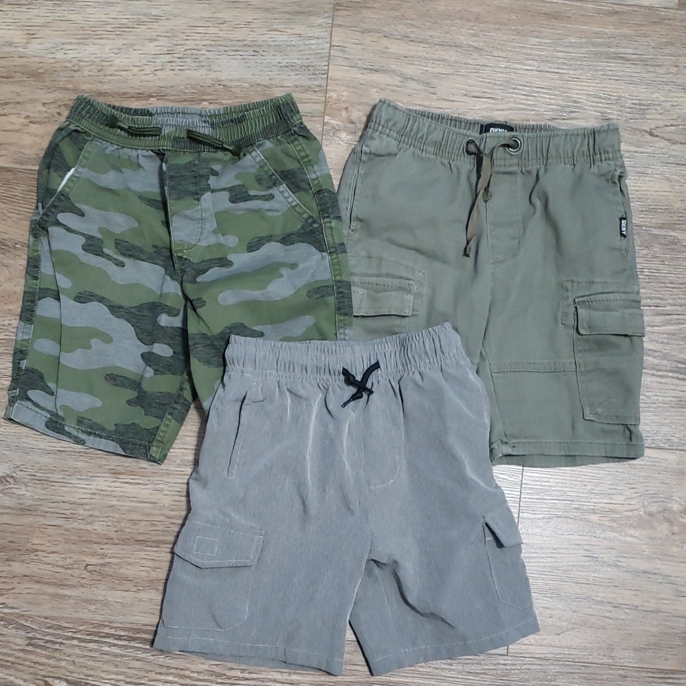 Assorted Boys' Olive Green Elastic Waist Shorts